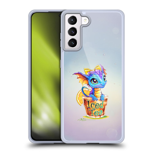 Ruth Thompson Cup O Dragons Iced Tea Soft Gel Case for Samsung Galaxy S21+ 5G & MagSafe