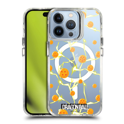Dragon Ball Iconic Graphics Dragon Balls Pattern SHOCKPROOF BUMPER CASE COMPATIBLE WITH Apple iPhone 13 Pro & MAGSAFE