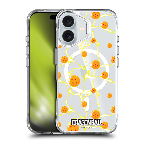 Dragon Ball Iconic Graphics Dragon Balls Pattern SHOCKPROOF BUMPER CASE COMPATIBLE WITH Apple iPhone 16 & MAGSAFE