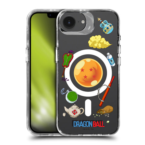 Dragon Ball Iconic Graphics Items Collage SHOCKPROOF BUMPER CASE COMPATIBLE WITH Apple iPhone 16e / Apple iPhone 17e & MAGSAFE