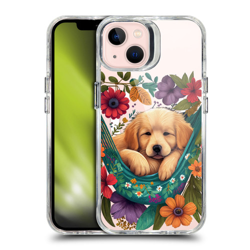JK Stewart Art Collection Golden Retriever In Hammock SHOCKPROOF BUMPER CASE COMPATIBLE WITH Apple iPhone 13 & MAGSAFE