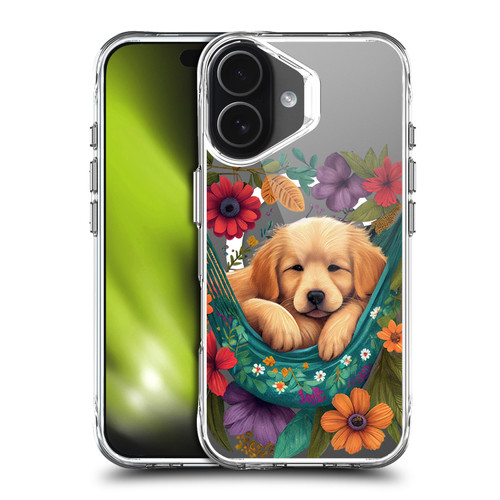 JK Stewart Art Collection Golden Retriever In Hammock SHOCKPROOF BUMPER CASE COMPATIBLE WITH Apple iPhone 17 & MAGSAFE