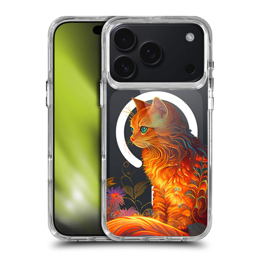 JK Stewart Art Collection Cat SHOCKPROOF BUMPER CASE COMPATIBLE WITH Apple iPhone 17 Pro & MAGSAFE