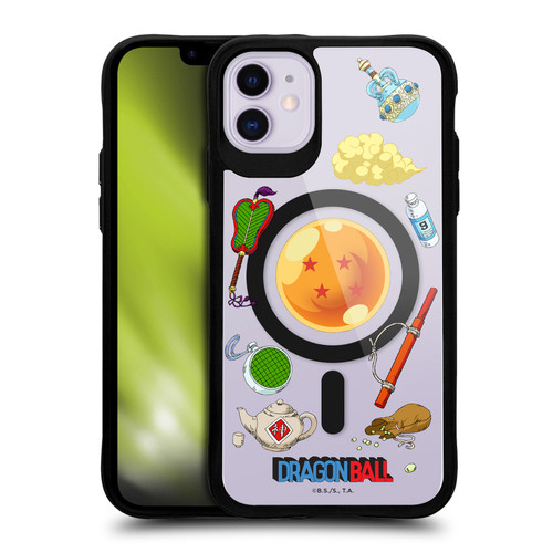 Dragon Ball Iconic Graphics Items Collage BLACK SHOCKPROOF BUMPER CASE COMPATIBLE WITH Apple iPhone 11 & MAGSAFE