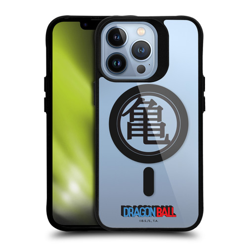 Dragon Ball Iconic Graphics Kame Symbol BLACK SHOCKPROOF BUMPER CASE COMPATIBLE WITH Apple iPhone 13 Pro & MAGSAFE