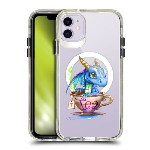 Ruth Thompson Cups and Dragons Tea SHOCKPROOF BUMPER CASE COMPATIBLE WITH Apple iPhone 11 & MAGSAFE