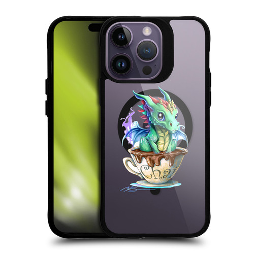 Ruth Thompson Cups and Dragons Chai BLACK SHOCKPROOF BUMPER CASE COMPATIBLE WITH Apple iPhone 14 Pro Max & MAGSAFE