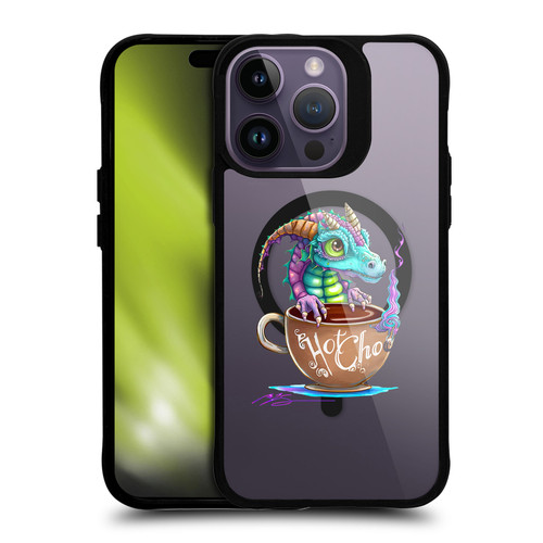 Ruth Thompson Cups and Dragons Hot Chocolate BLACK SHOCKPROOF BUMPER CASE COMPATIBLE WITH Apple iPhone 14 Pro Max & MAGSAFE