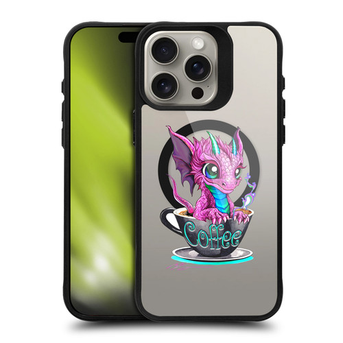 Ruth Thompson Cups and Dragons Coffee BLACK SHOCKPROOF BUMPER CASE COMPATIBLE WITH Apple iPhone 15 Pro Max & MAGSAFE