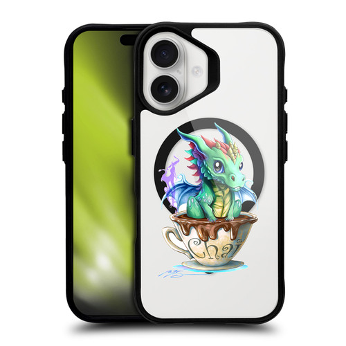 Ruth Thompson Cups and Dragons Chai BLACK SHOCKPROOF BUMPER CASE COMPATIBLE WITH Apple iPhone 16 & MAGSAFE