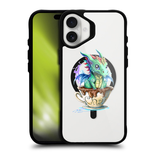 Ruth Thompson Cups and Dragons Chai BLACK SHOCKPROOF BUMPER CASE COMPATIBLE WITH Apple iPhone 16 Plus & MAGSAFE