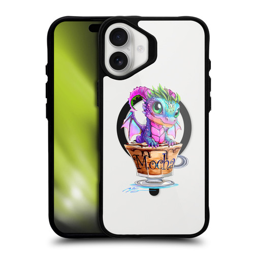 Ruth Thompson Cups and Dragons Mocha BLACK SHOCKPROOF BUMPER CASE COMPATIBLE WITH Apple iPhone 16 Plus & MAGSAFE
