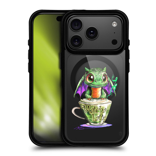 Ruth Thompson Cups and Dragons Matcha BLACK SHOCKPROOF BUMPER CASE COMPATIBLE WITH Apple iPhone 17 Pro & MAGSAFE