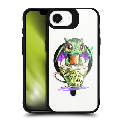 Ruth Thompson Cups and Dragons Matcha BLACK SHOCKPROOF BUMPER CASE COMPATIBLE WITH Apple iPhone 16e / Apple iPhone 17e & MAGSAFE
