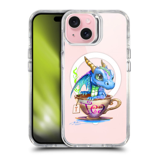 Ruth Thompson Cups and Dragons Tea SHOCKPROOF BUMPER CASE COMPATIBLE WITH Apple iPhone 15 & MAGSAFE