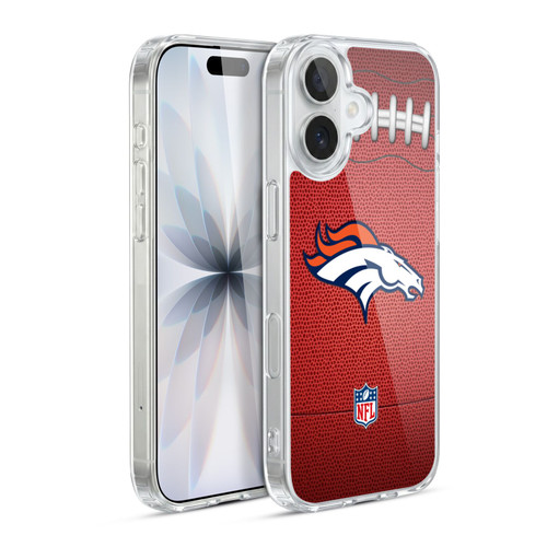 NFL Denver Broncos Graphics Football Soft Gel Case for Apple iPhone 17