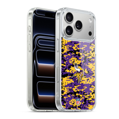NFL Minnesota Vikings Graphics Digital Camouflage Soft Gel Case for Apple iPhone 17 Pro