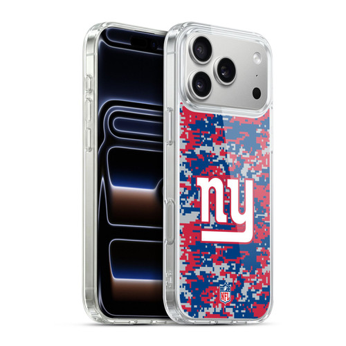 NFL New York Giants Graphics Digital Camouflage Soft Gel Case for Apple iPhone 17 Pro Max