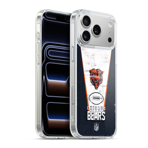 NFL Chicago Bears Logo Art Banner Soft Gel Case for Apple iPhone 17 Pro Max