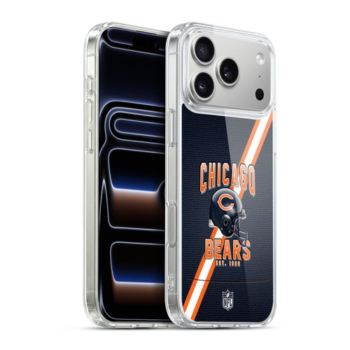 NFL Chicago Bears Logo Art Football Stripes Soft Gel Case for Apple iPhone 17 Pro Max