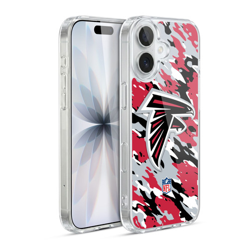 NFL Atlanta Falcons Logo Camou Soft Gel Case for Apple iPhone 17