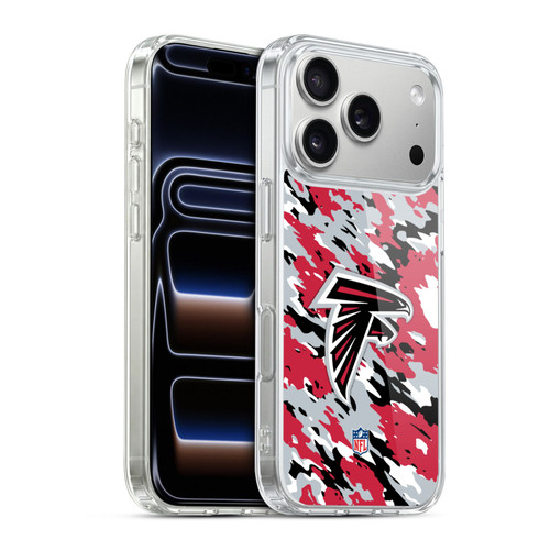 NFL Atlanta Falcons Logo Camou Soft Gel Case for Apple iPhone 17 Pro