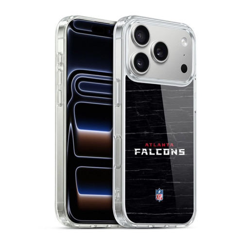 NFL Atlanta Falcons Logo Distressed Look Soft Gel Case for Apple iPhone 17 Pro