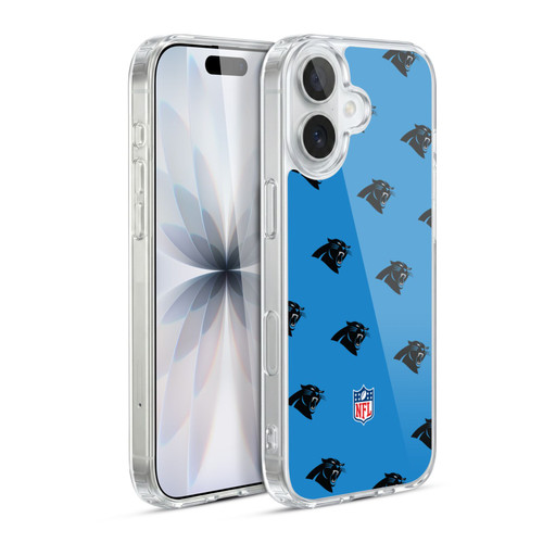 NFL Carolina Panthers Artwork Patterns Soft Gel Case for Apple iPhone 17
