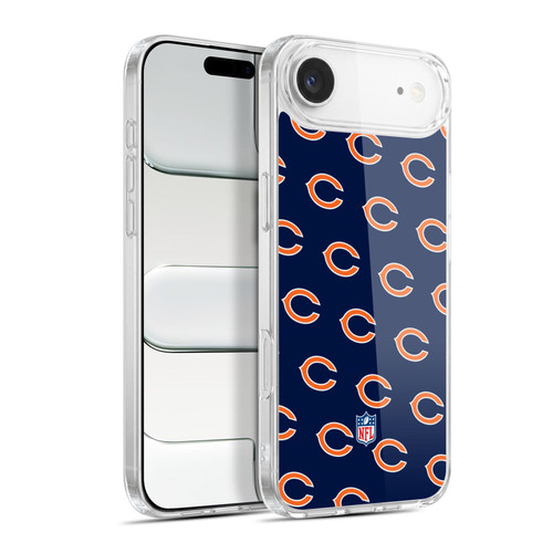 NFL Chicago Bears Artwork Patterns Soft Gel Case for Apple iPhone 17 Air