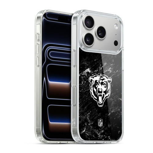 NFL Chicago Bears Artwork Marble Soft Gel Case for Apple iPhone 17 Pro
