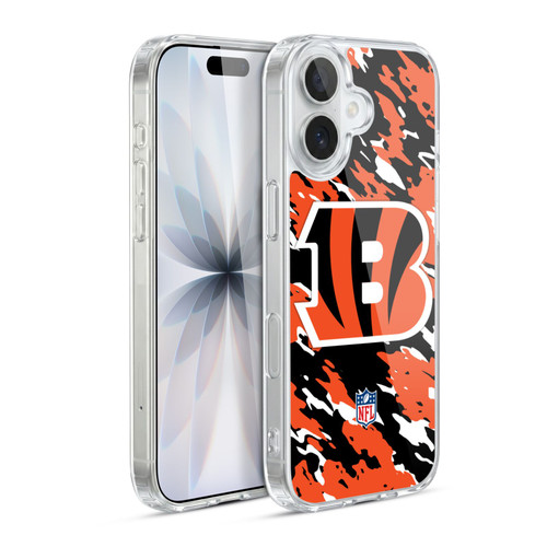 NFL Cincinnati Bengals Logo Camou Soft Gel Case for Apple iPhone 17