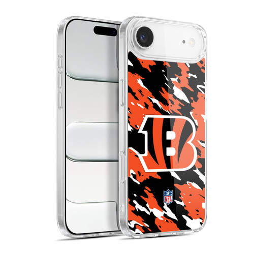 NFL Cincinnati Bengals Logo Camou Soft Gel Case for Apple iPhone 17 Air