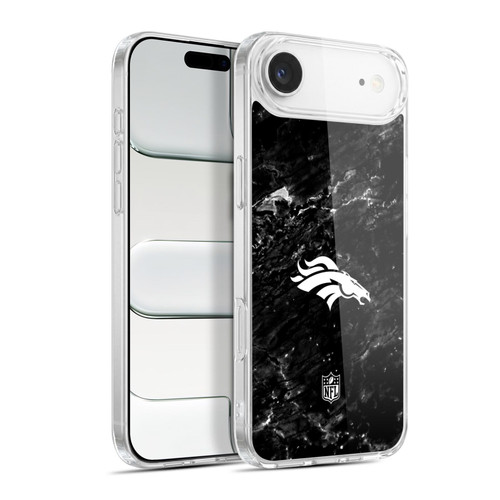 NFL Denver Broncos Artwork Marble Soft Gel Case for Apple iPhone 17 Air