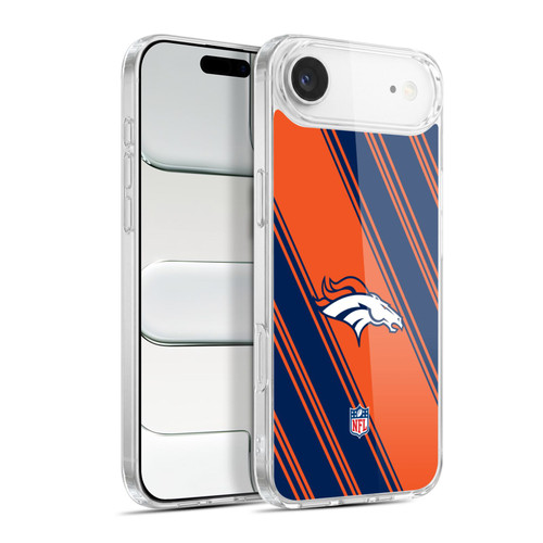 NFL Denver Broncos Artwork Stripes Soft Gel Case for Apple iPhone 17 Air