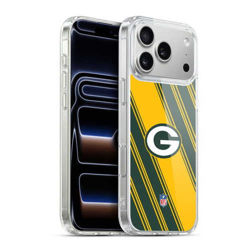 NFL Green Bay Packers Artwork Stripes Soft Gel Case for Apple iPhone 17 Pro Max