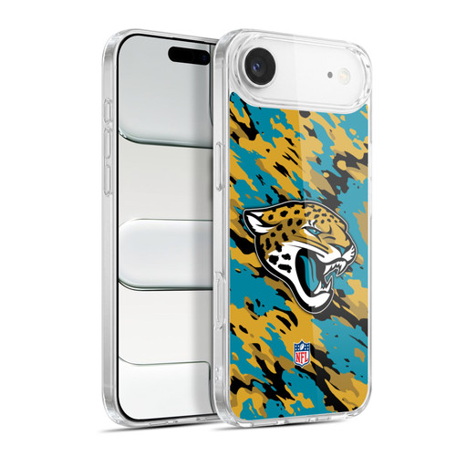 NFL Jacksonville Jaguars Logo Camou Soft Gel Case for Apple iPhone 17 Air