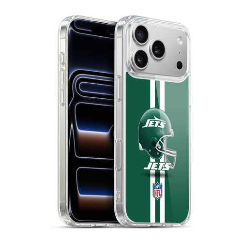NFL New York Jets Logo Helmet Soft Gel Case for Apple iPhone 17 Pro Max