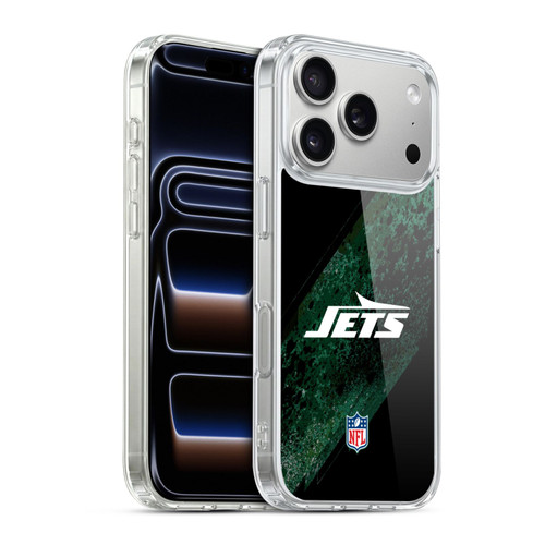 NFL New York Jets Logo Blur Soft Gel Case for Apple iPhone 17 Pro