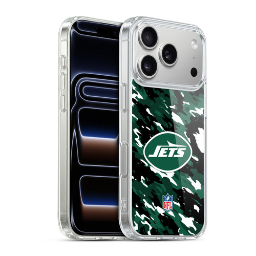 NFL New York Jets Logo Camou Soft Gel Case for Apple iPhone 17 Pro