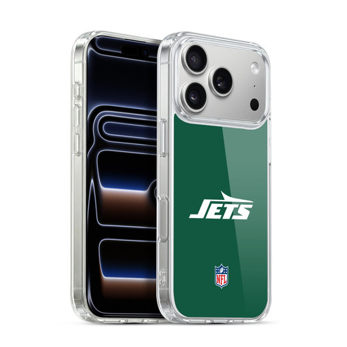 NFL New York Jets Logo Plain Soft Gel Case for Apple iPhone 17 Pro