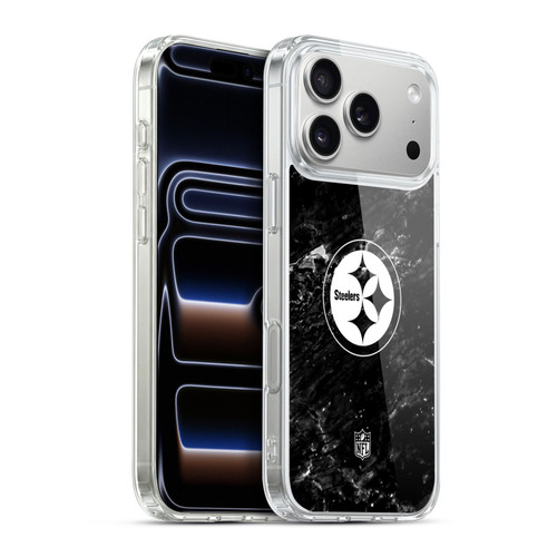 NFL Pittsburgh Steelers Artwork Marble Soft Gel Case for Apple iPhone 17 Pro Max