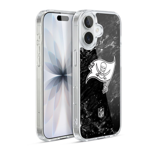 NFL Tampa Bay Buccaneers Artwork Marble Soft Gel Case for Apple iPhone 17
