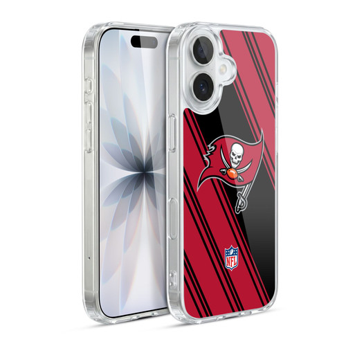 NFL Tampa Bay Buccaneers Artwork Stripes Soft Gel Case for Apple iPhone 17