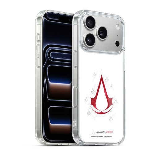 Assassin's Creed Legacy Logo Geometric White Soft Gel Case for Apple iPhone 17 Pro