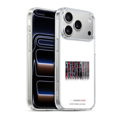 Assassin's Creed Legacy Typography Characters Soft Gel Case for Apple iPhone 17 Pro