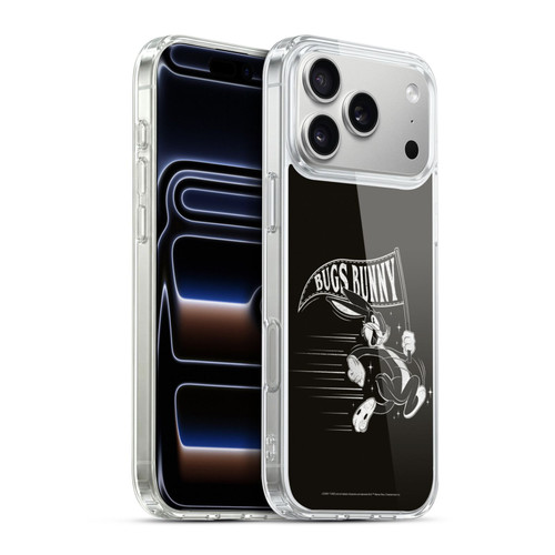 Looney Tunes Bugs Bunny Black And White Soft Gel Case for Apple iPhone 17 Pro Max