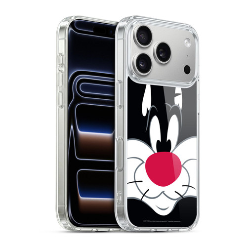 Looney Tunes Full Face Sylvester The Cat Soft Gel Case for Apple iPhone 17 Pro