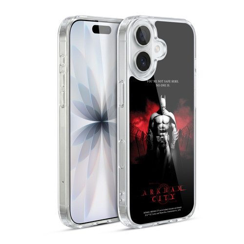 Batman Arkham City Graphics Batman Not Safe Here Soft Gel Case for Apple iPhone 17