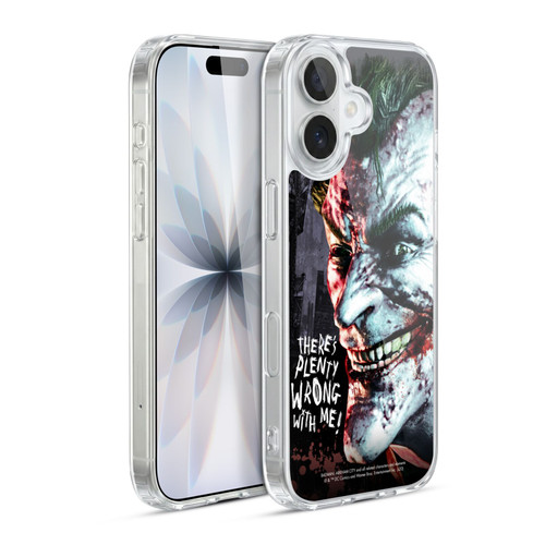 Batman Arkham City Graphics Joker Wrong With Me Soft Gel Case for Apple iPhone 17