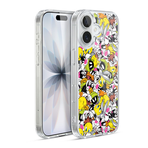 Looney Tunes Patterns Group Soft Gel Case for Apple iPhone 17